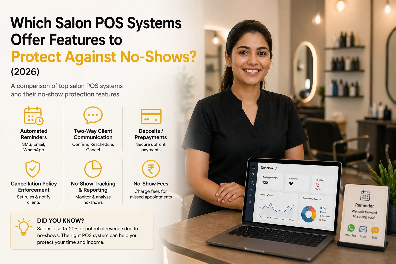 Which Salon POS Systems Offer Features to Protect Against No-Shows